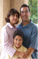 Family hugging 